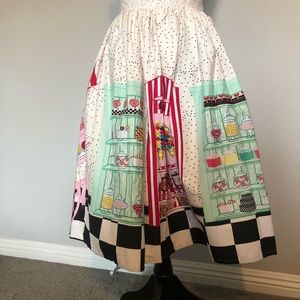 Unique Vintage candy shop skirt